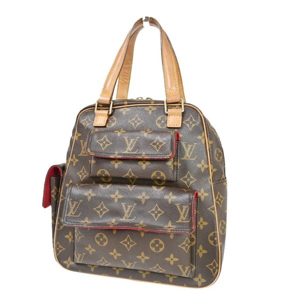 LOUIS VUITTON LV Excentri Cite Hand Bag Monogram Leather Brown - Picture 1 of 16